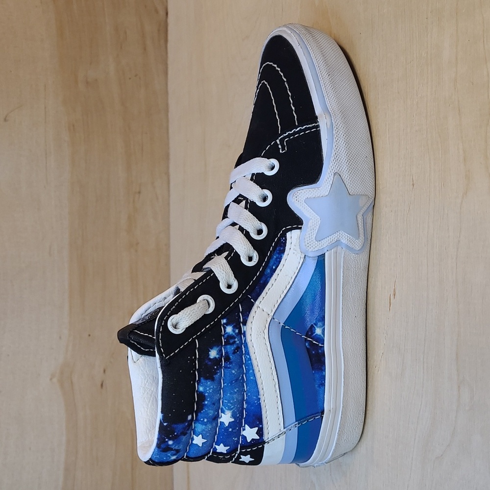 Vans Kids High-Top Sneakers in Black, Blue, White